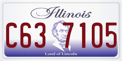 IL license plate C637105