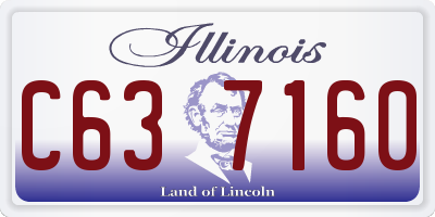 IL license plate C637160
