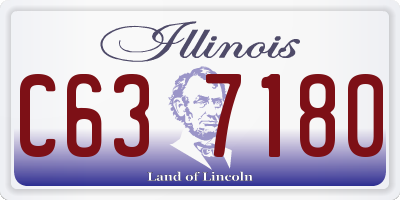 IL license plate C637180