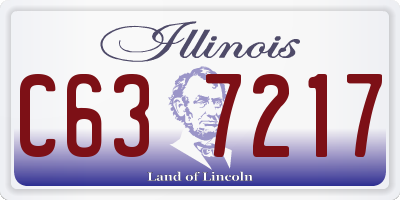 IL license plate C637217