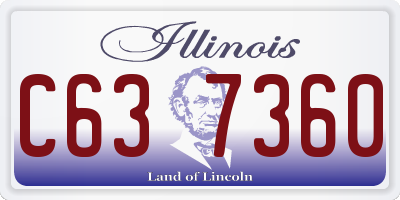 IL license plate C637360
