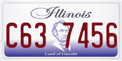 IL license plate C637456