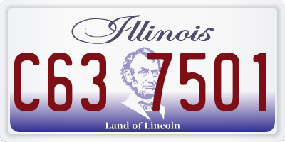 IL license plate C637501