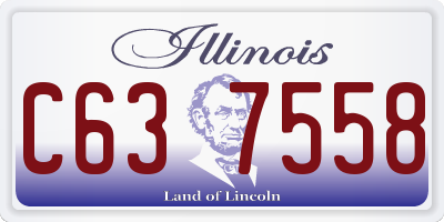 IL license plate C637558