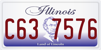 IL license plate C637576