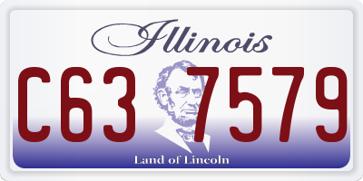 IL license plate C637579