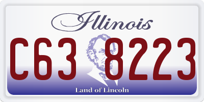 IL license plate C638223