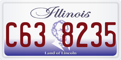 IL license plate C638235