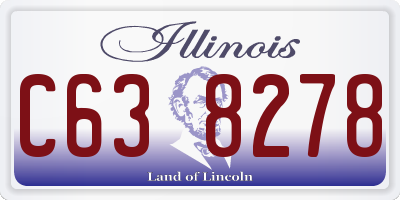 IL license plate C638278