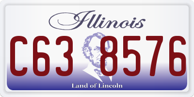 IL license plate C638576