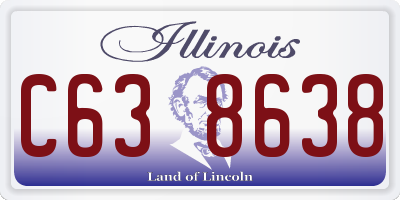 IL license plate C638638