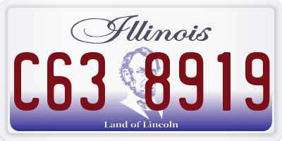 IL license plate C638919