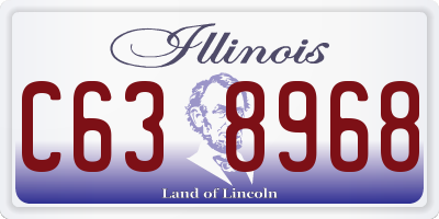 IL license plate C638968