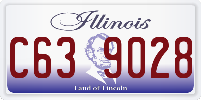 IL license plate C639028