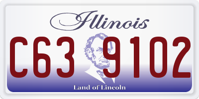 IL license plate C639102