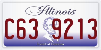 IL license plate C639213