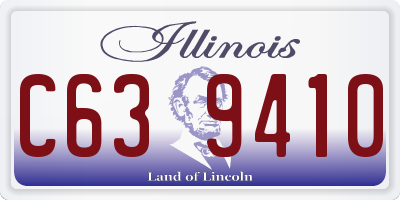 IL license plate C639410