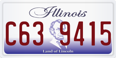 IL license plate C639415