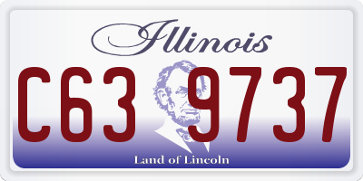 IL license plate C639737