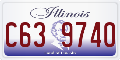 IL license plate C639740