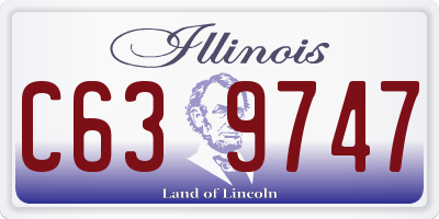 IL license plate C639747