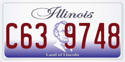 IL license plate C639748