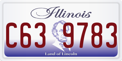 IL license plate C639783