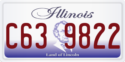 IL license plate C639822