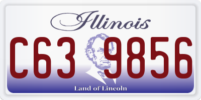 IL license plate C639856