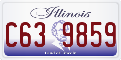 IL license plate C639859