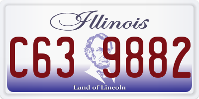 IL license plate C639882