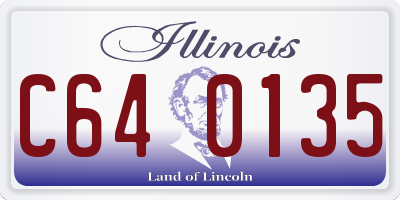 IL license plate C640135
