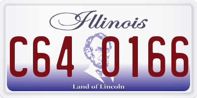 IL license plate C640166