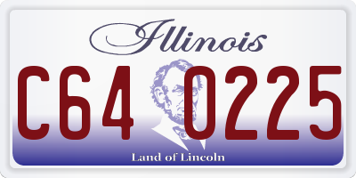 IL license plate C640225