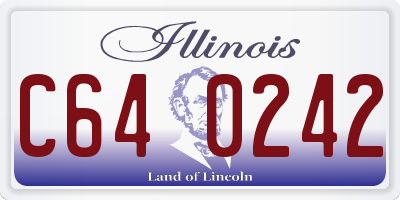 IL license plate C640242