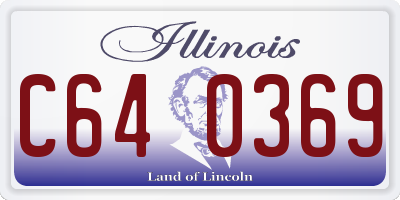 IL license plate C640369
