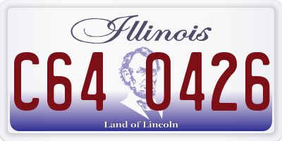 IL license plate C640426
