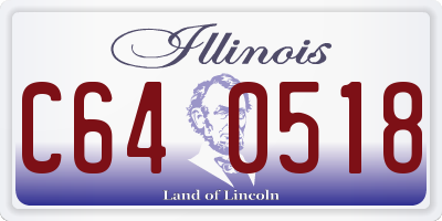 IL license plate C640518