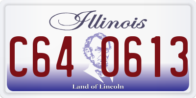 IL license plate C640613