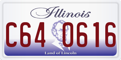 IL license plate C640616