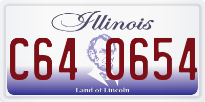 IL license plate C640654