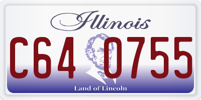 IL license plate C640755