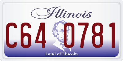 IL license plate C640781