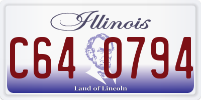 IL license plate C640794