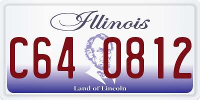 IL license plate C640812