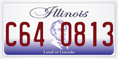 IL license plate C640813