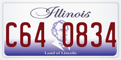 IL license plate C640834