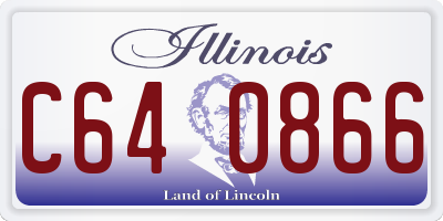 IL license plate C640866