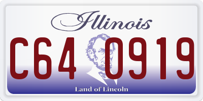 IL license plate C640919