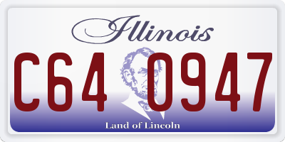 IL license plate C640947